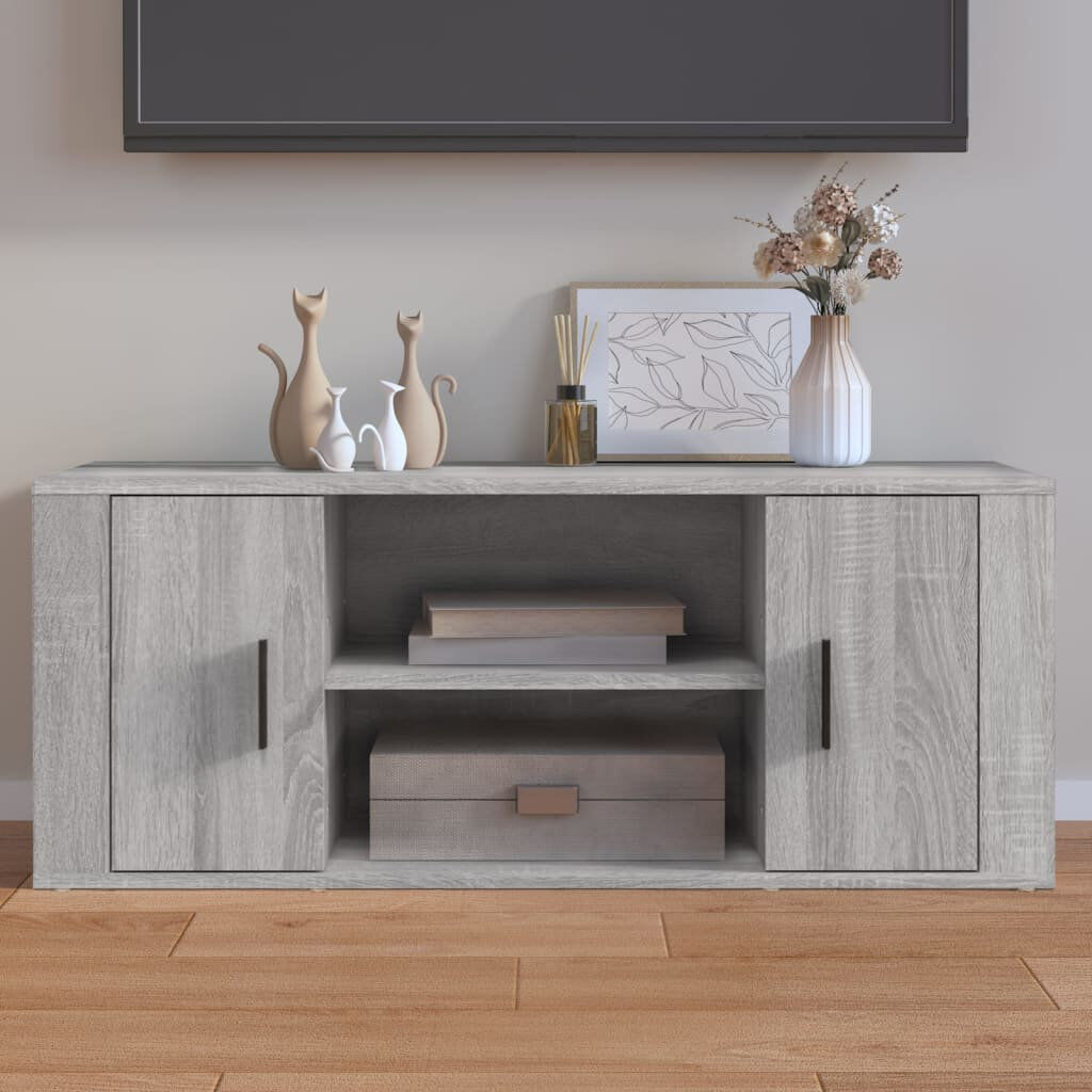 vidaXL TV Stand for TVs up to 28" Grey Sonoma 28"