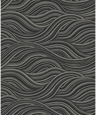 Seabrook Designs Melody Waves Non-Woven Unpasted Wallpaper