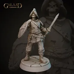 Cursed Skeleton Conquistador 01 von Galaad Miniatures aus Conquistador Release