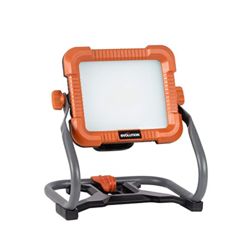 Evolution Power Tools R2700WLT-Li Draagbare draadloze LED-werklamp met 2700 lumen en 3 verlichtingsniveaus, 18V Li-Ion