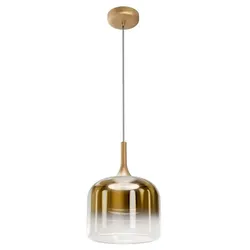 LED-Pendelleuchte Spirito Glas Gold