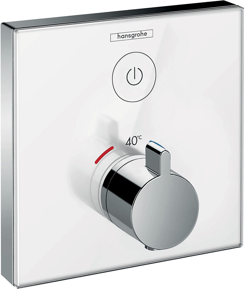 Hansgrohe ShowerSelect douche thermostat 15737400 caché thermostat, 1 Verbraucher , blanc-chrome