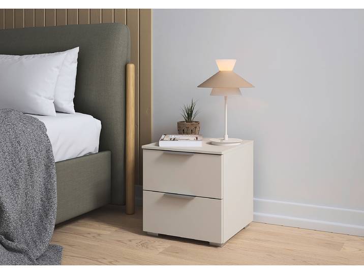 Table de chevet 42cm 1 set Beige/Cachemire Aluminium