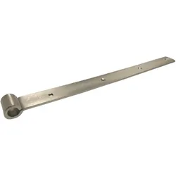 Sonneck, Zubehör Türbeschlag, Langbänder mittig gerollt, ohne Kegel, 800 45 x 5 mm, Edelstahl-Effekt