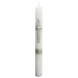Wiedemann Kerzen Taufkerze verziert 400 x 40 mm, mit individueller Namensverzierung
