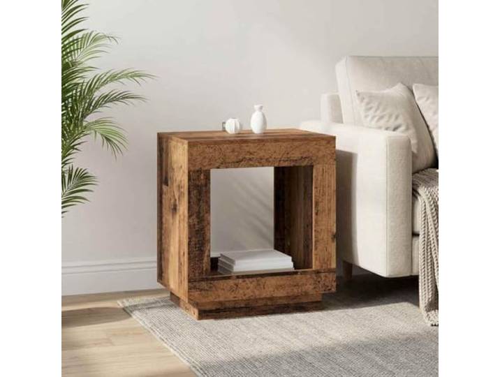 Beistelltisch aus technischem Holz, 60 x 40 x 65 cm Rechteckige Form, offener Stauraum, glatte Oberfläche, vielseitig einsetzbar
