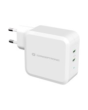 Conceptronic ALTHEA Netzteil 100 Watt PD 3.0 2 Ausgabeanschlussstellen 2 x USB-C weiß (ALTHEA08W)