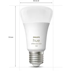 Philips Hue, Leuchtmittel, Starter-Kit (E27, 1100 lm, 3x)