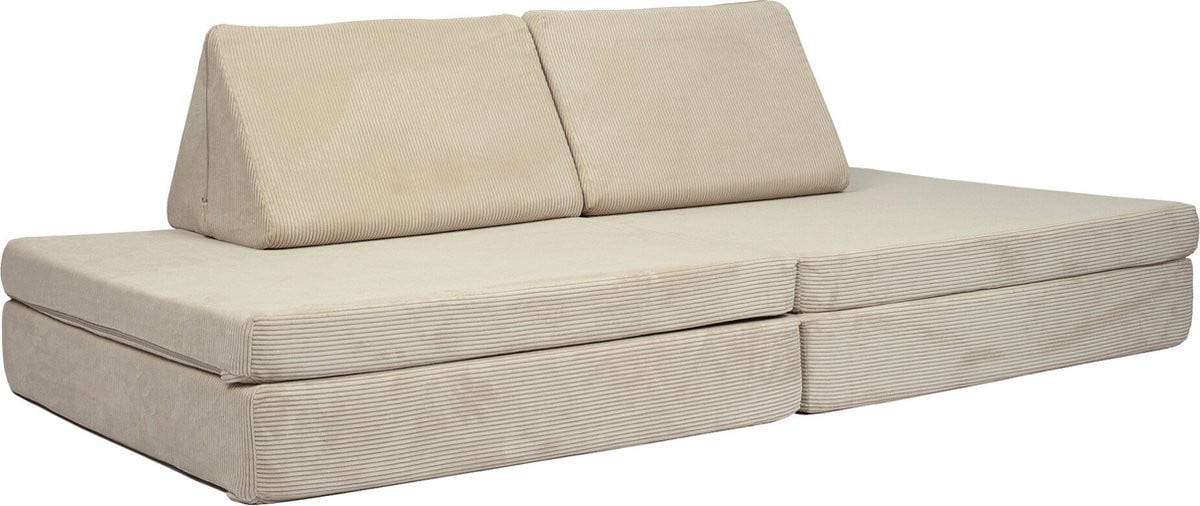 BAAAP Speelbank Kind Creme Corduroy - Play Couch voor kinderen