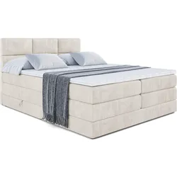 BOXSPRINGBETT OHIO KING - 180x200 - H3/H4 - Creme