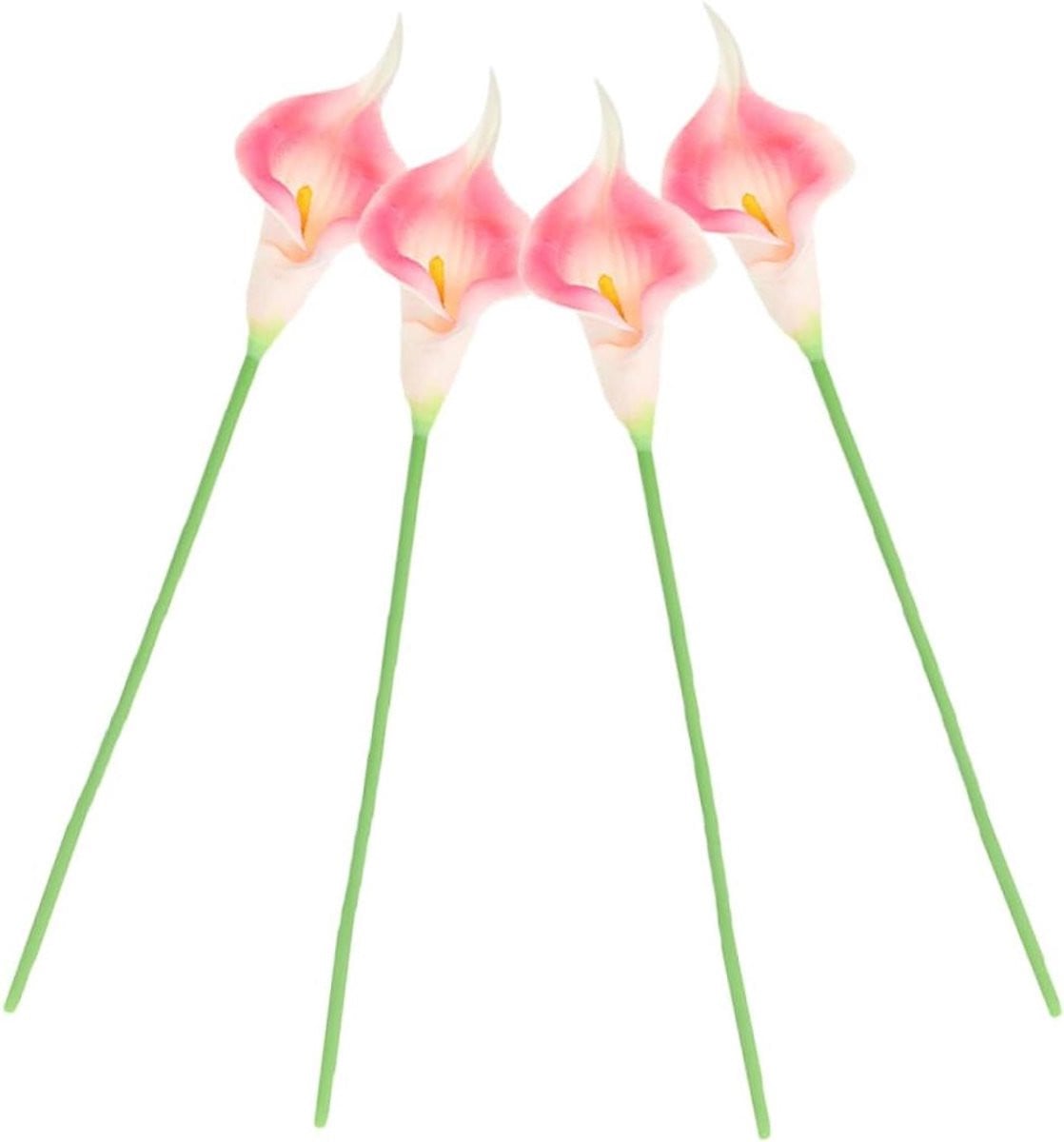Roze Kunstbloemen Calla Lily - Weerbestendige Decoratieve Bloemenstelen - 33 cm