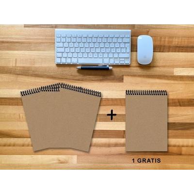 A 5 Notizblock - Set, 3+1 gratis, Luxury 80 Seiten MUSKAT Designerecycling, to do