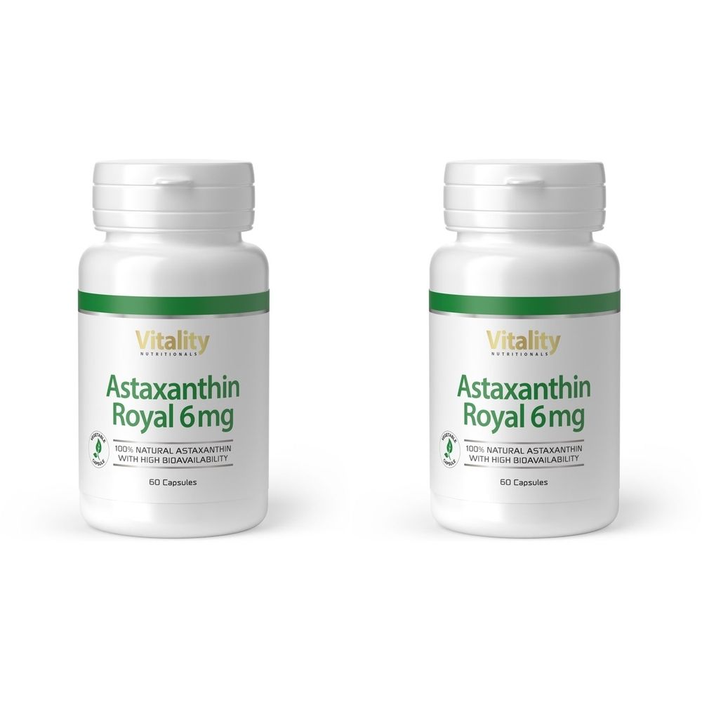 Astaxanthin Royal 6 mg hochdosiert vegan Kapseln 2x 2x36 g