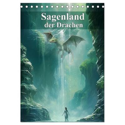Sagenland der Drachen (Tischkalender 2027 DIN A5 hoch), CALVENDO Monatskalender