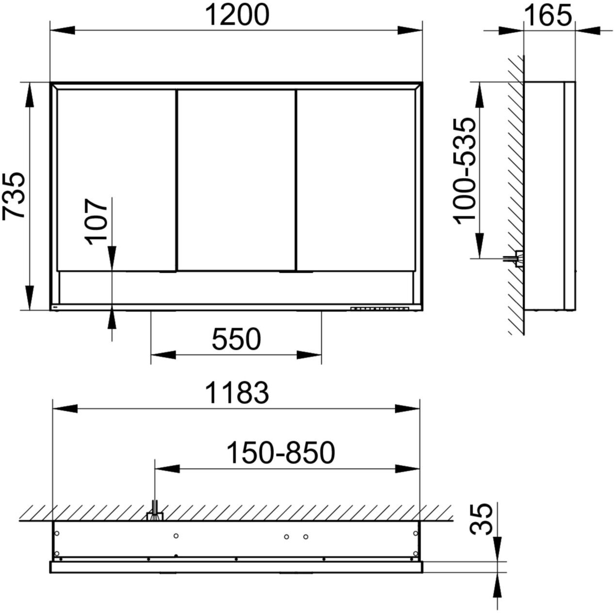 Keuco Spiegelschrank Royal Lumos 14305, 14305171304