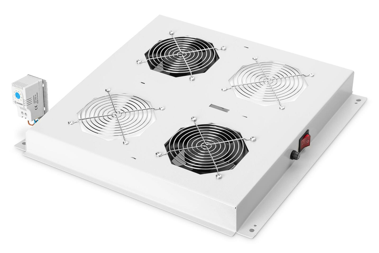 Digitus Dachlüftermodule für 19" Unique- und Dynamic Basic Schränke 2 Lüfter RAL7035 grau (DN-19 FAN-2-N)