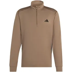 adidas Tech Essentials Workout 1/4-Zip Sweatshirt Herren KQ5728 - khaki six S
