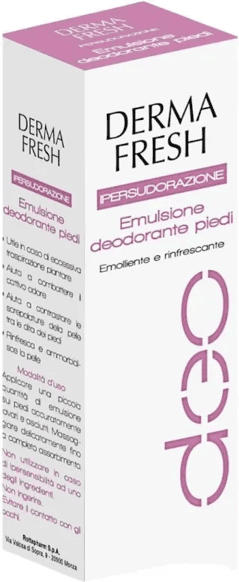 Dermafresh 72H Deodorante Crema 100 ml per Ipersudorazione Piedi Antiodore