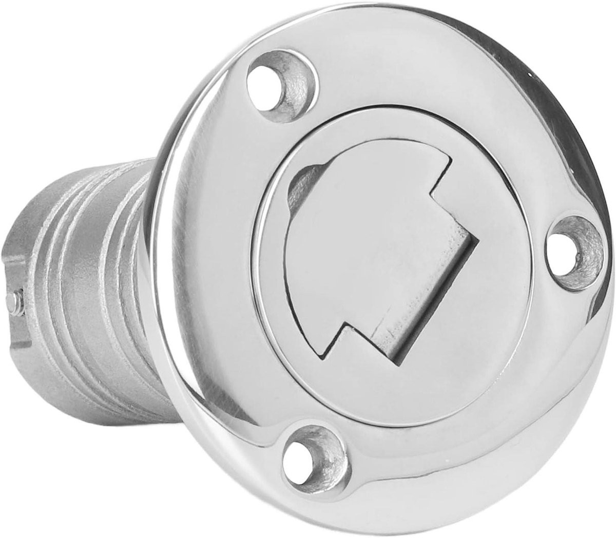 Zilveren Brandstofvuller Bootdek - Watervulpoort Tankdop voor Watersport - 38mm