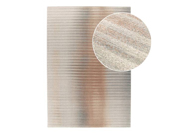 Kurzflorteppich Firae Braun/Grau 160 x 230cm recyceltem Polyethylenterephthalat