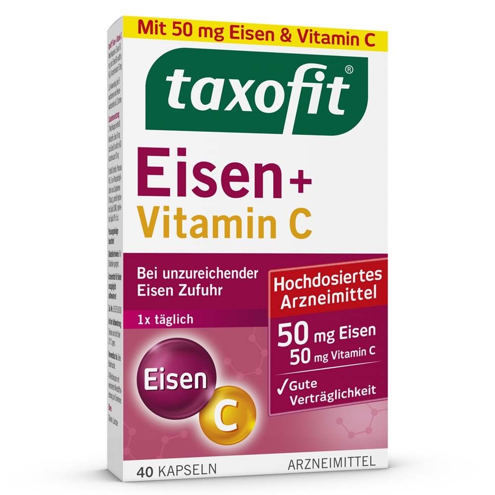 Taxofit Eisen+Vitamin C Kapseln 40 St