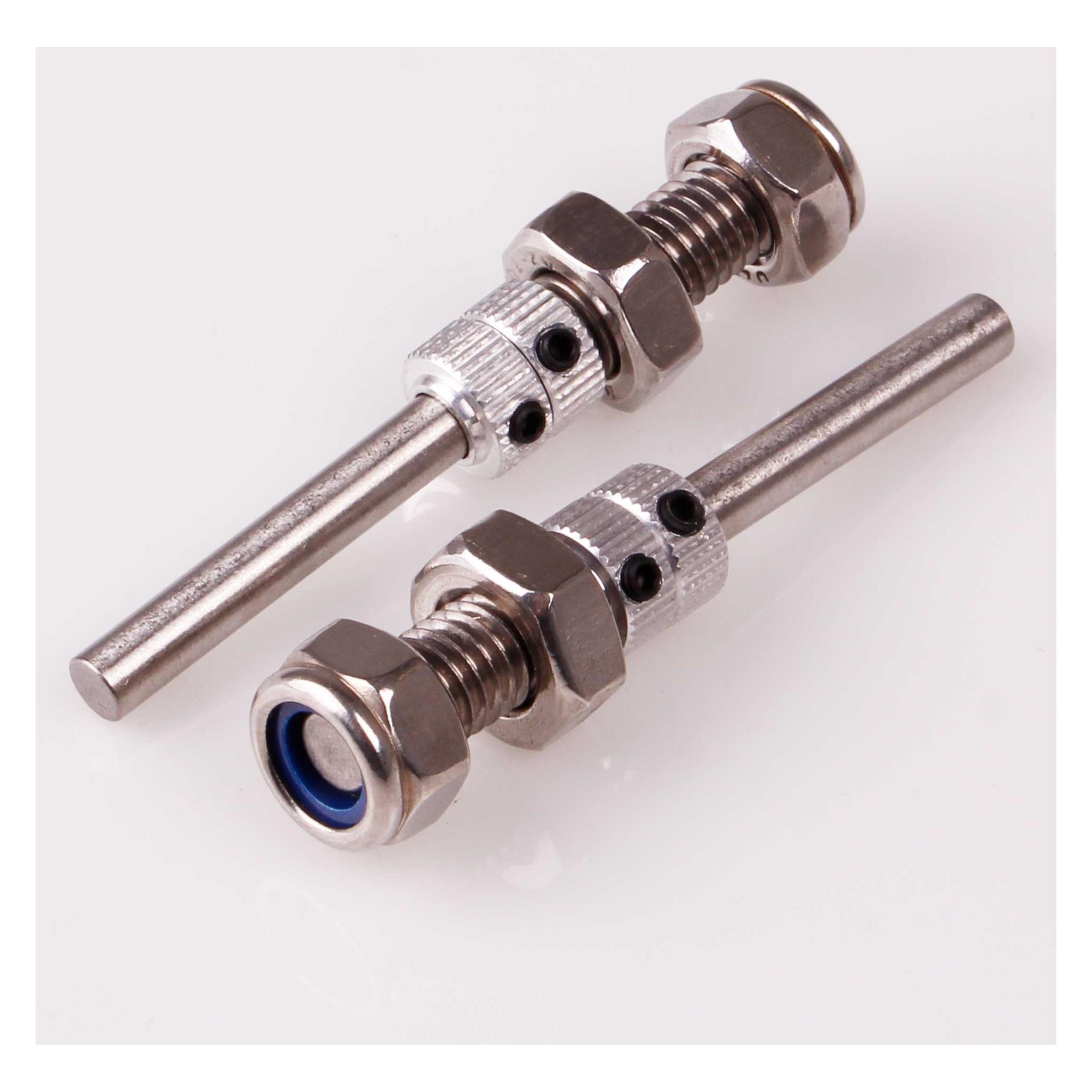 Kuza Radachsen 5x42mm Edelstahl Gesamtlänge 62mm,für 30mm Radbreite, 8mm Gewinde 2Stk. (KA05CH)