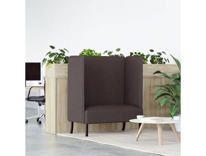 HEFZGDB Hochlehnen-Sofa Dunkelbraun 109x56x121 cm Stoff Ecksofa Modernes Design Ergonomische Unterstützung Kompakt Geräumig Stilvolles Aussehen Haltbare Konstruktion Einfach
