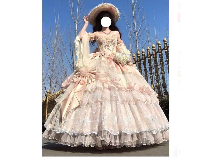 Robe de soirée Lolita Rose Rose, Design avec ruban de Satin, robe de mariée à fleurs claires