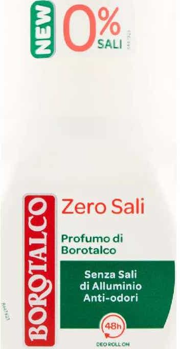 Borotalco Zero Sali Deodorant Roll On 50 ml