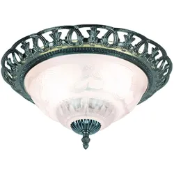 RGB LED Deckenleuchte Deckenlampe Esszimmerlampe Dimmbar Silber Glas D 33 cm