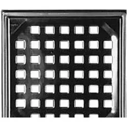 Purus, Zubehör Sanitärinstallation, Rist/Ramme 158/141 MM - Rustfri Stål