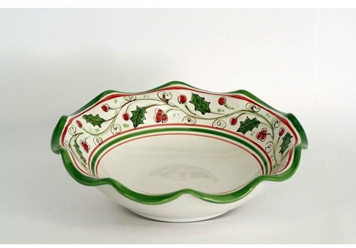 Keramische fruitschaal van Caltagirone