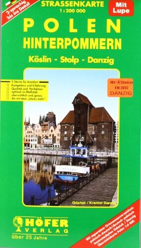 Klaus Höfer - Höfer Straßenkarten, Polen, Hinterpommern: Köslin, Stolp, Danzig. Mit separatem Ortsnamenverzeichnis. Innenstadtplan Danzig. 2-sprachig - Preis vom 04.10.2026 03:51:26 h