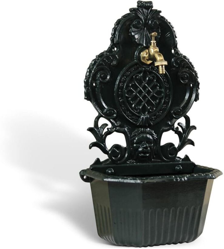 Décoration d'Autrefois Fontaine de jardin en aluminium vert Vert 35x59x18cm