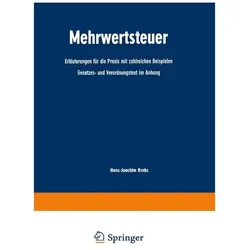Mehrwertsteuer, Fachbücher von Hans-Joachim Krebs