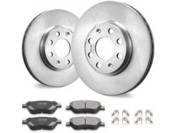 VEVOR Vorderradbremsensatz für Opel Adam (M13), Corsa D (S07), Corsa D Kasten/Schrägheck (S07), Bremsscheiben, Keramikbremsbeläge, Ersatzsatz, 257 mm Vorderradbremsscheiben