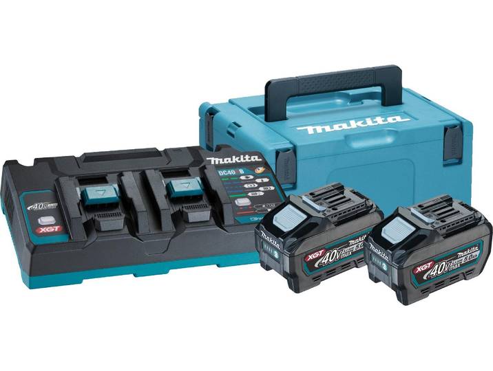 Makita 40V Li-ion MAX Set de 2 batteries 4.0Ah - Chargeur - Mbox - 191U13-9