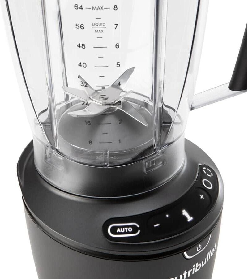 NUTRIBULLET Standmixer "Combo Dark 1200 W", grau (dunkelgrau), B:24,8cm H:42,5cm, Zerkleinerer, Standmixer dunkelgrau Einheitsgröße
