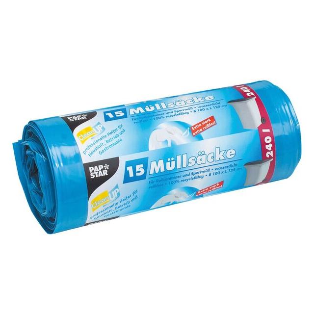Papstar 12129 Abfallbeutel (e) (15x, 240 l) (12129)