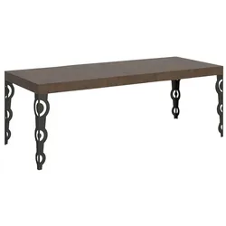 Itamoby Karamay Premium Ausziehtisch 160/420x90 cm Walnuss Anthrazit Beine