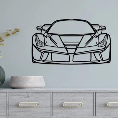 Uplift Essentials HelloYoung Metal Racing Car Wall Art style Ty5969