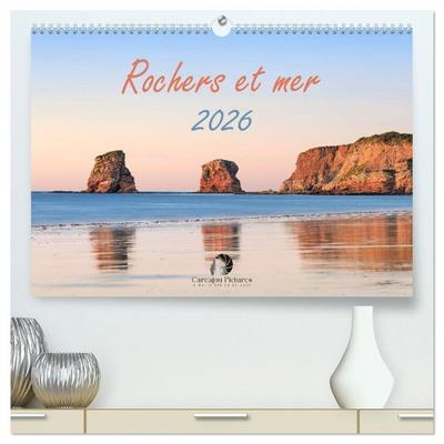 Rochers et mer (Calendrier mural 2026 DIN A2 vertical) calendrier de bureau