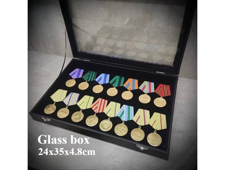 Réplique de la bataille de l'union soviétique, ensemble de 15 pièces/paquet avec boîte en verre, artisanat de Collection pour Fans militaires