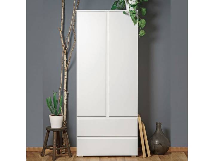 Armoire en bois blanc - AR7057 - Blanc - Terre de Nuit
