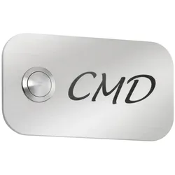 CMD Creative Metalldesign Gravur für Klingelplatte, 11 x 6cm (Art.-Nr. CMD-103, Edelstahl)) CMD-103/Gravur