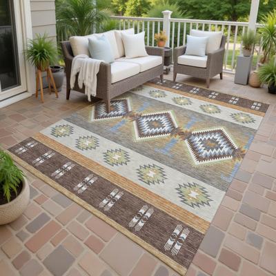 Addison Rugs Machine Washable Indoor/ Outdoor Global Chennai Chantille Rug