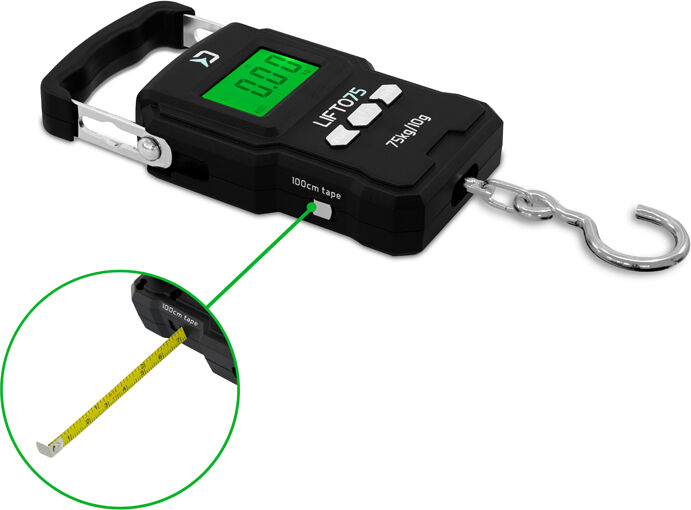Peson digital Delphin LIFTO 75 UC Gray, Silver, Green