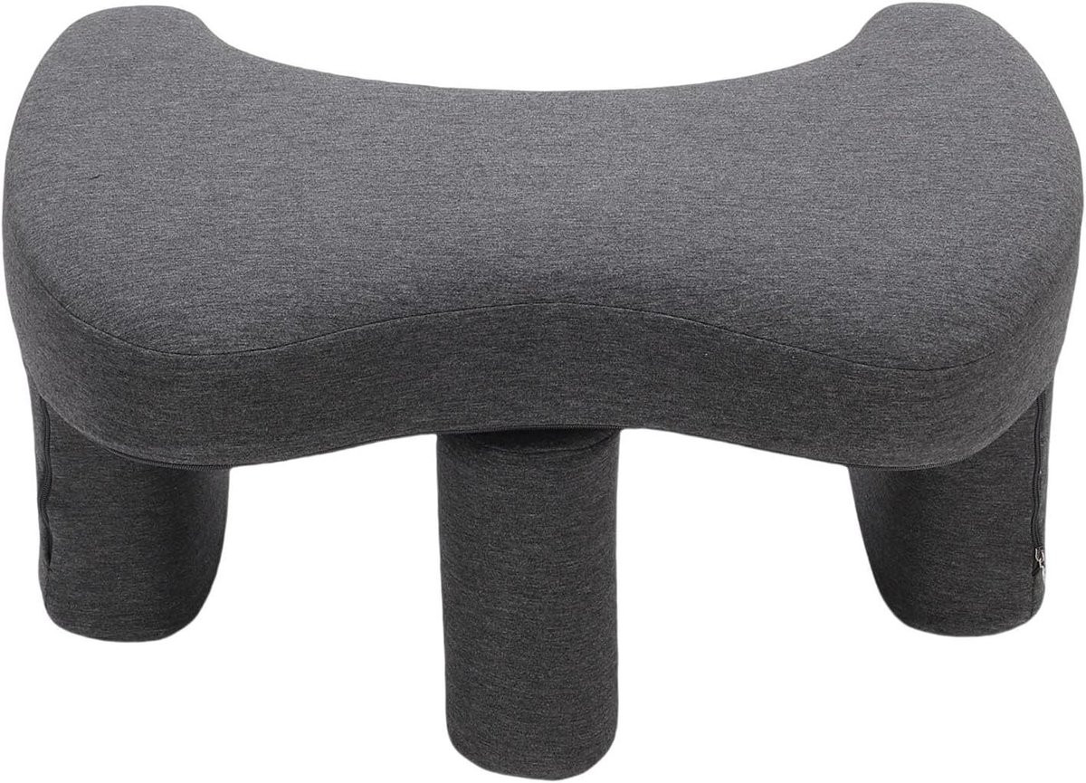 Grijs ergonomisch leeskussen schootbureau voor comfortabel laptopgebruik