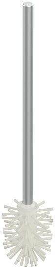 Keuco Ersatz Toilettenbürste Plan 14972174000 Aluminium finish, mit Bürstenkopf weiss