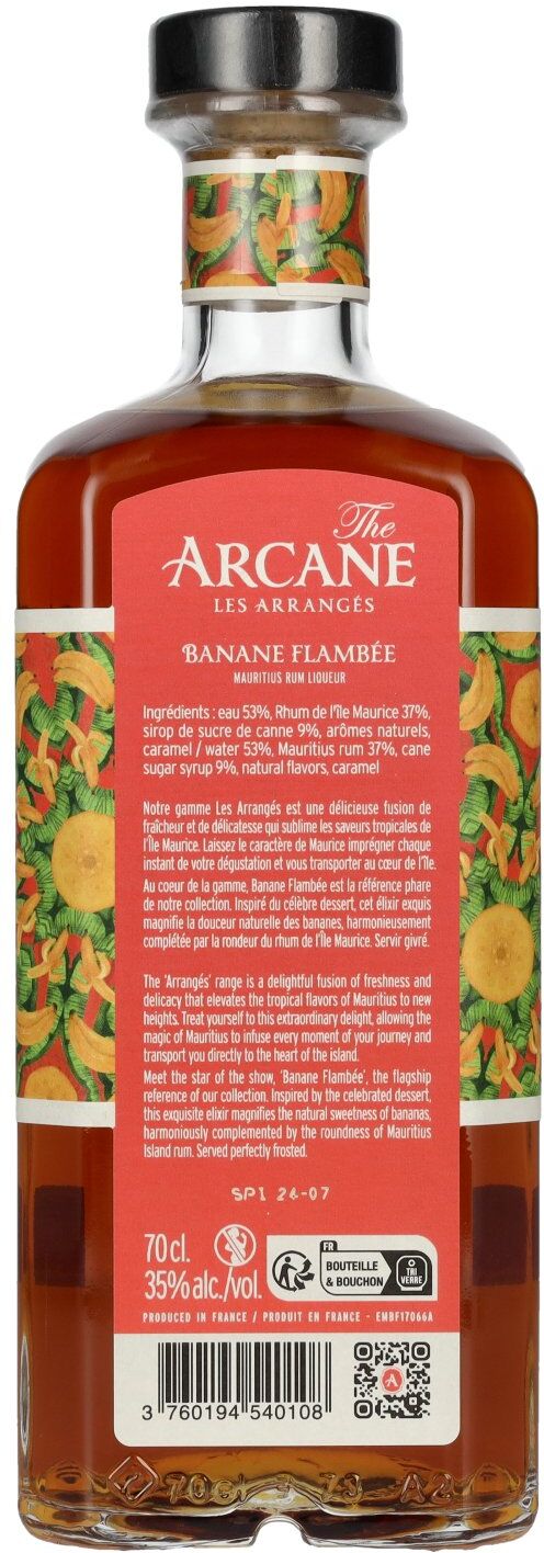 Arcane Rum The Arcane Arrangé BANANE FLAMBÉE 35% Vol. 0,7l